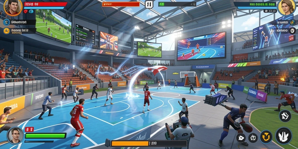 Mode multiplayer yang memungkinkan bersaing dengan teman.